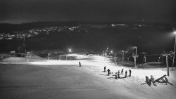 Horní část sjezdovky skiareálu Hlubočky