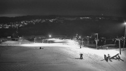 Horní část sjezdovky skiareálu Hlubočky