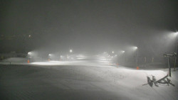 Horní část sjezdovky skiareálu Hlubočky