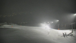 Horní část sjezdovky skiareálu Hlubočky