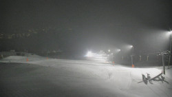 Horní část sjezdovky skiareálu Hlubočky