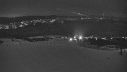 Horní část sjezdovky skiareálu Hlubočky