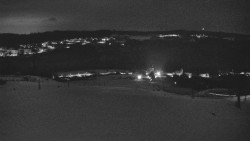 Horní část sjezdovky skiareálu Hlubočky