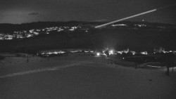 Horní část sjezdovky skiareálu Hlubočky