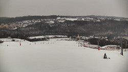 Horní část sjezdovky skiareálu Hlubočky