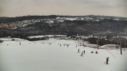 Horní část sjezdovky skiareálu Hlubočky