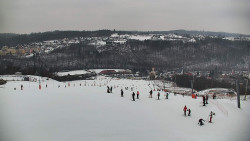 Horní část sjezdovky skiareálu Hlubočky