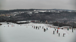 Horní část sjezdovky skiareálu Hlubočky