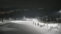 Horní část sjezdovky skiareálu Hlubočky