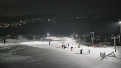 Horní část sjezdovky skiareálu Hlubočky