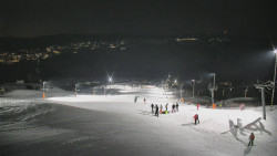 Horní část sjezdovky skiareálu Hlubočky