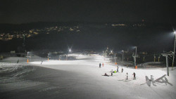 Horní část sjezdovky skiareálu Hlubočky