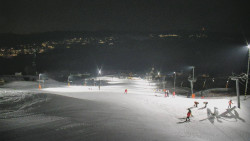 Horní část sjezdovky skiareálu Hlubočky