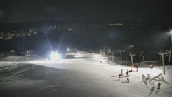 Horní část sjezdovky skiareálu Hlubočky