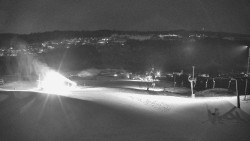 Horní část sjezdovky skiareálu Hlubočky