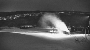 Skiareál Hlubočky - Horní část sjezdovky skiareálu Hlubočky - 1.2.2026 v 00:05 Skiareál Hlubočky - Horní část sjezdovky skiareálu Hlubočky - 1.2.2026 v 00:05