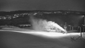 Skiareál Hlubočky - Horní část sjezdovky skiareálu Hlubočky - 1.2.2026 v 00:10 Skiareál Hlubočky - Horní část sjezdovky skiareálu Hlubočky - 1.2.2026 v 00:10