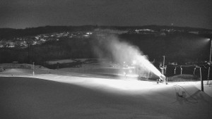 Skiareál Hlubočky - Horní část sjezdovky skiareálu Hlubočky - 1.2.2026 v 00:40 Skiareál Hlubočky - Horní část sjezdovky skiareálu Hlubočky - 1.2.2026 v 00:40