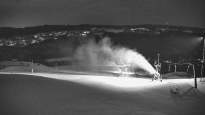 Skiareál Hlubočky - Horní část sjezdovky skiareálu Hlubočky - 1.2.2026 v 00:50 Skiareál Hlubočky - Horní část sjezdovky skiareálu Hlubočky - 1.2.2026 v 00:50