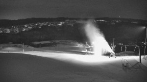 Skiareál Hlubočky - Horní část sjezdovky skiareálu Hlubočky - 1.2.2026 v 01:15 Skiareál Hlubočky - Horní část sjezdovky skiareálu Hlubočky - 1.2.2026 v 01:15