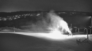 Skiareál Hlubočky - Horní část sjezdovky skiareálu Hlubočky - 1.2.2026 v 03:30 Skiareál Hlubočky - Horní část sjezdovky skiareálu Hlubočky - 1.2.2026 v 03:30