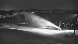 Horní část sjezdovky skiareálu Hlubočky