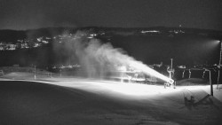 Horní část sjezdovky skiareálu Hlubočky