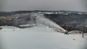 Skiareál Hlubočky - Horní část sjezdovky skiareálu Hlubočky - 1.2.2026 v 07:15 Skiareál Hlubočky - Horní část sjezdovky skiareálu Hlubočky - 1.2.2026 v 07:15