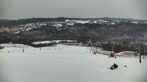 Skiareál Hlubočky - Horní část sjezdovky skiareálu Hlubočky - 1.2.2026 v 07:30 Skiareál Hlubočky - Horní část sjezdovky skiareálu Hlubočky - 1.2.2026 v 07:30