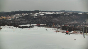 Skiareál Hlubočky - Horní část sjezdovky skiareálu Hlubočky - 1.2.2026 v 07:35 Skiareál Hlubočky - Horní část sjezdovky skiareálu Hlubočky - 1.2.2026 v 07:35