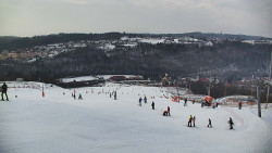 Horní část sjezdovky skiareálu Hlubočky