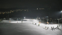 Horní část sjezdovky skiareálu Hlubočky