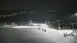 Horní část sjezdovky skiareálu Hlubočky