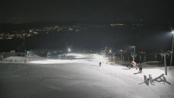 Horní část sjezdovky skiareálu Hlubočky