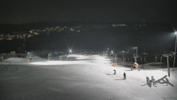 Horní část sjezdovky skiareálu Hlubočky