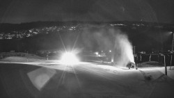 Horní část sjezdovky skiareálu Hlubočky