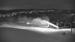 Horní část sjezdovky skiareálu Hlubočky