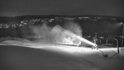 Horní část sjezdovky skiareálu Hlubočky