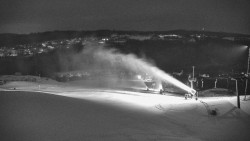 Horní část sjezdovky skiareálu Hlubočky