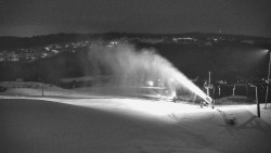 Horní část sjezdovky skiareálu Hlubočky