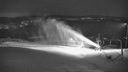 Horní část sjezdovky skiareálu Hlubočky