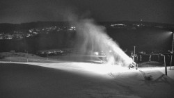 Horní část sjezdovky skiareálu Hlubočky