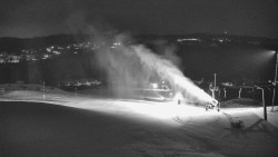 Horní část sjezdovky skiareálu Hlubočky