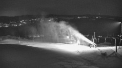 Horní část sjezdovky skiareálu Hlubočky