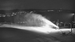 Horní část sjezdovky skiareálu Hlubočky