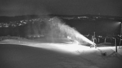 Horní část sjezdovky skiareálu Hlubočky