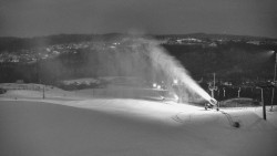 Horní část sjezdovky skiareálu Hlubočky