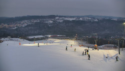 Horní část sjezdovky skiareálu Hlubočky