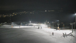 Horní část sjezdovky skiareálu Hlubočky