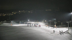 Horní část sjezdovky skiareálu Hlubočky